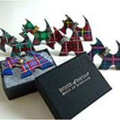 Brooch, Scottie Dog, 10 units Made to Order in ANY Tartan