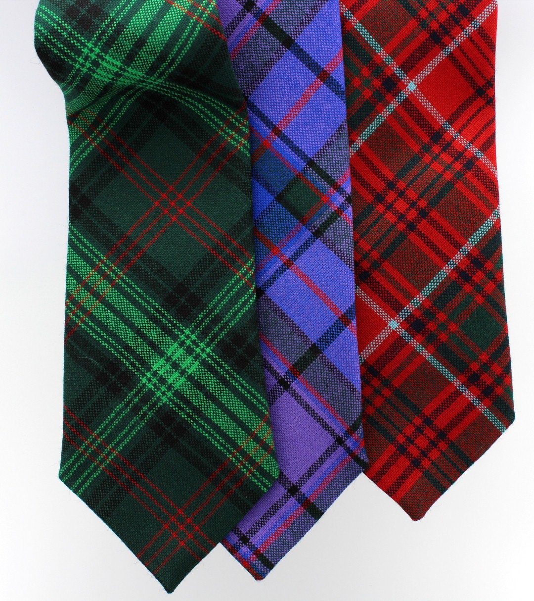 Gents Neck Tie Graham Of Menteith Modern Tartan Lightweight Scottish Clan Tie
